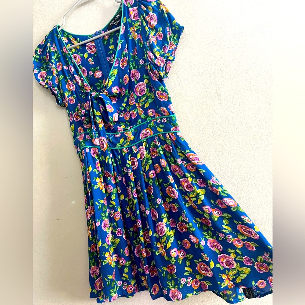 Vintage Floral Mini Dress blue - 2011 - Forever 21